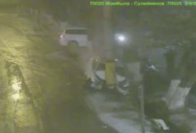 В Таразе работники автомойки врезались на угнанном авто в колонну