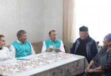 Члены Жамбылского ОПШ партии AMANAT продолжают реализацию акции “От двери к двери”