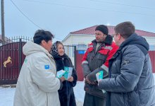 Члены агитационной группы от партии AMANAT посетили район Теренколь