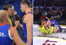 Потасовка с Сапиевым на Batyrball: появилось видео жесткого броска олимпийского чемпиона