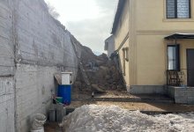 Оползень повредил часть домов в Алматинской области (ФОТО)