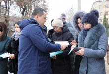 Предвыборную агитработу провели аманатовцы с коллективом предприятия в ЗКО