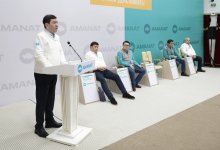 Предвыборный штаб AMANAT встретился с избирателями Атырауской области