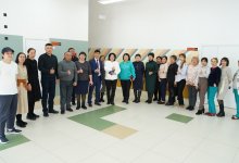 Кандидат партии AMANAT встретилась с учителями YBYRAI MEKTEBI