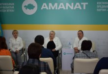 Кандидаты от партии AMANAT встретились женщинами из разных сфер Костанайской области