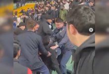 Фанаты "Кайрата" и "Каспия" подрались после матча в Алматы