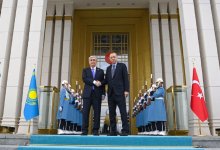 Эрдоган встретил Токаева в своей резиденции