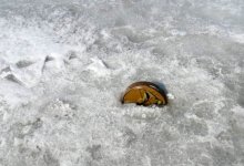 Противотанковую мину нашли во льду озера в Кокшетау