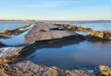 Движение на трассе из-за размыва дороги перекрыли в Костанайской области