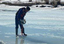 На реках Карагандинской области продолжают дробить лед