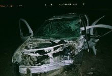 В лобовом столкновении погибли два человека на трассе в Актюбинской области