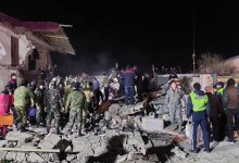 Дом обрушился от взрыва газового баллона в Жанаозене