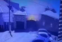 Взрыв в частном доме в Кызылорде попал на видео