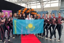 Восемь медалей завоевали казахстанцы на турнирах по эстетической групповой гимнастике во Франции
