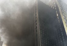 Новостройка горела в Астане (ВИДЕО)