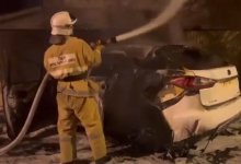 Поджог машины журналиста из Атырау: появилось видео взрыва