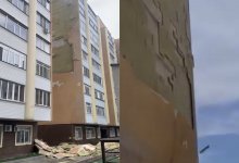Облицовка ЖК обрушилась в Алматы: что говорят в акимате