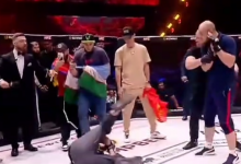 Зрителю сломали нос на турнире ММА в Алматы (ВИДЕО)