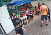 Ударил кулаком в лицо: алматинец напал на женщину средь бела дня (ВИДЕО)