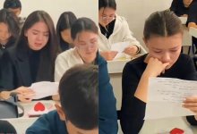 До слез: казахстанские выпускники прочитали письма от родителей перед ЕНТ (ВИДЕО)