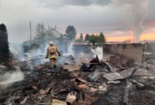 Крупный пожар потушили в одном из сел ВКО