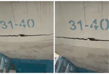 Обвалился козырек: жильцы дома в Актау боятся повторения трагедии