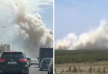 Густой дым над Астаной: пожар тушат 140 человек