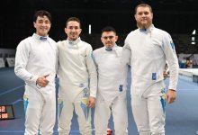 Серебряным призером чемпионата Азии по фехтованию стала сборная Казахстана