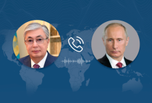 Токаев поговорил с Путиным по телефону