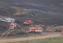 Спустя неделю потушили горящий сухостой в Астане