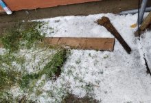 Град побил урожай в Аксае