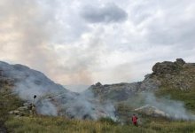 Пожар разгорелся после удара молнией в ВКО