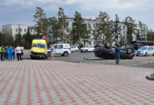 Скорая с пациентом попала в аварию в Павлодаре