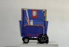 Умную сумку с дистанционным управлением создал школьник из Туркестана