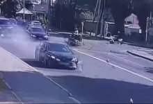 Подростка на скутере сбил автомобиль в Талдыкоргане (ВИДЕО)