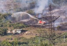 Сухостой загорелся в селе в ВКО