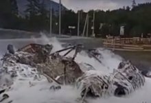 Вертолет разбился при посадке на Алтае (ВИДЕО)