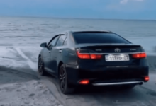 За езду с подложными VIP-номерами по озеру арестовали водителя в ЗКО (ВИДЕО)