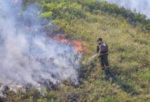 Поезд и десант с воздуха использовали для тушения природного пожара в ВКО