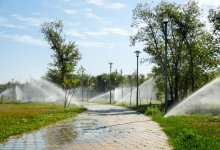 Локальные поливочные системы установили в Астане