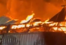 Крупный пожар потушили ночью в Алматы (ВИДЕО)