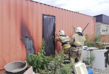 Собака погибла при пожаре в приюте Усть-Каменогорска