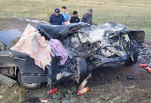Водитель и два пассажира погибли на трассе в Карагандинской области