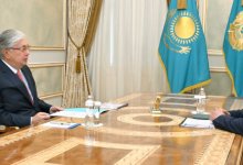 Глава государства принял министра водных ресурсов и ирригации Нуржигитова