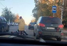 Женщину сбили на пешеходном переходе в Костанае (ВИДЕО)