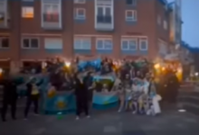 Болельщики исполнили гимн Казахстана на улицах Копенгагена (ВИДЕО)