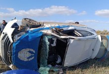 Участковый попал в ДТП с пьяным задержанным в Костанайской области