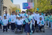 Казахстанские паралимпийцы подняли флаг Казахстана на Азиатских играх