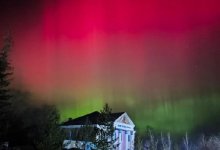 Северное сияние увидели жители севера Казахстана (ВИДЕО)