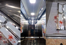 Железная конструкция лифта упала на голову астанчанке (ФОТО)